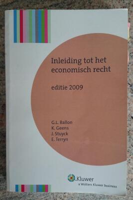 Inleiding tot het Economisch Recht