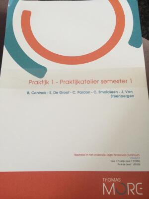 Praktijk 1: Praktijkatelier semester 1.