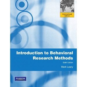 Introduction to behavioral research methods