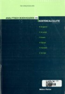 analytisch boekhouden en kostencalculatie