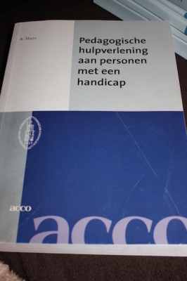 pedagogische hulpverlening aan personen met een handicap