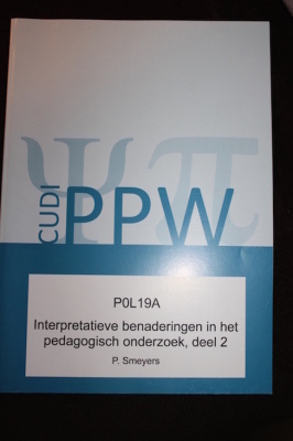 Interpretatieve benaderingen in het pedagogisch onderzoek, deel 2