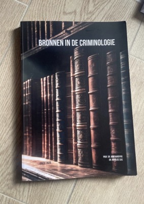 Bronnen in de criminologie